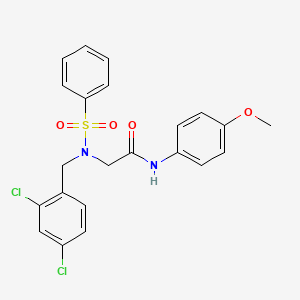 N~2~-(2,4-dichlorobenzyl)-N~1~-(4-methoxyphenyl)-N~2~-(phenylsulfonyl)glycinamide