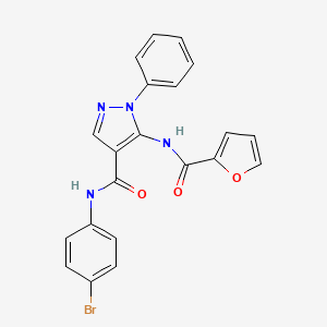 N-(4-bromophenyl)-5-(2-furoylamino)-1-phenyl-1H-pyrazole-4-carboxamide