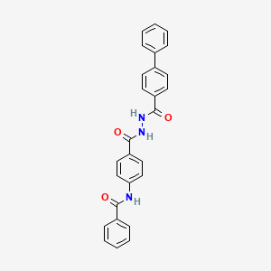 N-(4-{[2-(4-biphenylylcarbonyl)hydrazino]carbonyl}phenyl)benzamide