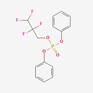 molecular formula C15H13F4O4P B3615491 diphenyl 2,2,3,3-tetrafluoropropyl phosphate 