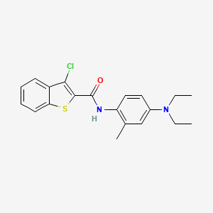 3-chloro-N-[4-(diethylamino)-2-methylphenyl]-1-benzothiophene-2-carboxamide