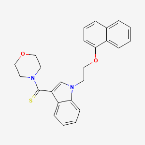 3-(4-morpholinylcarbonothioyl)-1-[2-(1-naphthyloxy)ethyl]-1H-indole