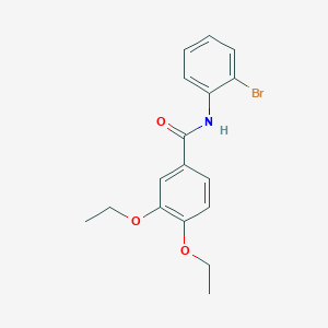 molecular formula C17H18BrNO3 B3615546 N-(2-bromophenyl)-3,4-diethoxybenzamide 