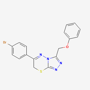 6-(4-bromophenyl)-3-(phenoxymethyl)-7H-[1,2,4]triazolo[3,4-b][1,3,4]thiadiazine