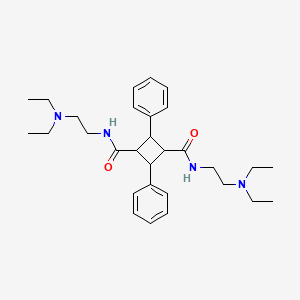 N,N'-bis[2-(diethylamino)ethyl]-2,4-diphenyl-1,3-cyclobutanedicarboxamide