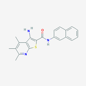 3-amino-4,5,6-trimethyl-N-(naphthalen-2-yl)thieno[2,3-b]pyridine-2-carboxamide
