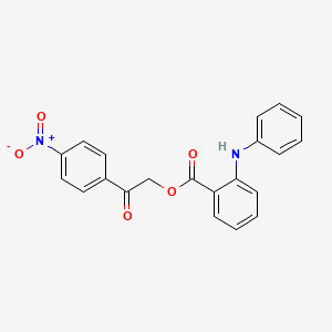 2-(4-nitrophenyl)-2-oxoethyl 2-anilinobenzoate