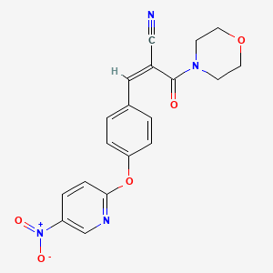 2-(4-morpholinylcarbonyl)-3-{4-[(5-nitro-2-pyridinyl)oxy]phenyl}acrylonitrile