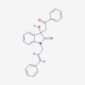 1-cinnamyl-3-hydroxy-3-(2-oxo-2-phenylethyl)-1,3-dihydro-2H-indol-2-one
