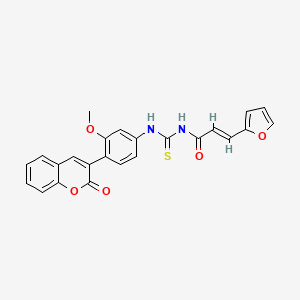 3-(2-furyl)-N-({[3-methoxy-4-(2-oxo-2H-chromen-3-yl)phenyl]amino}carbonothioyl)acrylamide