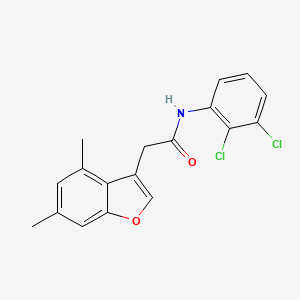 N-(2,3-dichlorophenyl)-2-(4,6-dimethyl-1-benzofuran-3-yl)acetamide