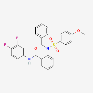 2-{benzyl[(4-methoxyphenyl)sulfonyl]amino}-N-(3,4-difluorophenyl)benzamide