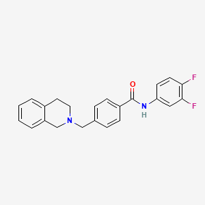 N-(3,4-difluorophenyl)-4-(3,4-dihydro-2(1H)-isoquinolinylmethyl)benzamide