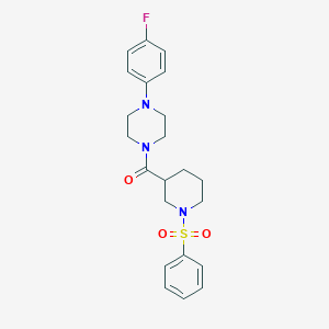 1-(4-Fluorophenyl)-4-{[1-(phenylsulfonyl)-3-piperidinyl]carbonyl}piperazine