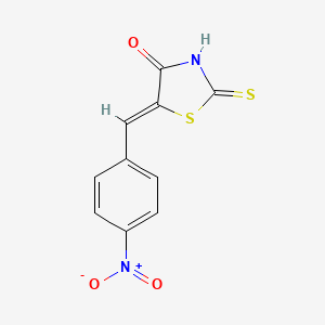 molecular formula C10H6N2O3S2 B3615923 5-(4-nitrobenzylidene)-2-thioxo-1,3-thiazolidin-4-one 