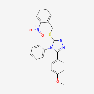 3-(4-methoxyphenyl)-5-[(2-nitrobenzyl)thio]-4-phenyl-4H-1,2,4-triazole