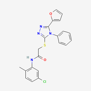 N-(5-chloro-2-methylphenyl)-2-{[5-(2-furyl)-4-phenyl-4H-1,2,4-triazol-3-yl]thio}acetamide