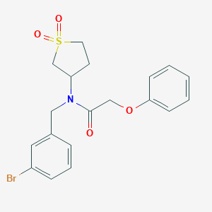 molecular formula C19H20BrNO4S B361594 N-(3-bromobenzyl)-N-(1,1-dioxidotetrahydrothiophen-3-yl)-2-phenoxyacetamide CAS No. 877787-04-7