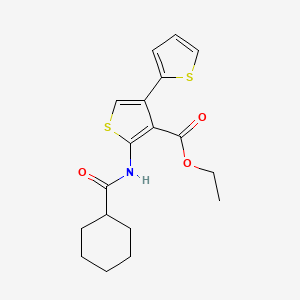 ethyl 5'-[(cyclohexylcarbonyl)amino]-2,3'-bithiophene-4'-carboxylate