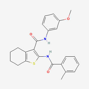 N-(3-methoxyphenyl)-2-[(2-methylbenzoyl)amino]-4,5,6,7-tetrahydro-1-benzothiophene-3-carboxamide