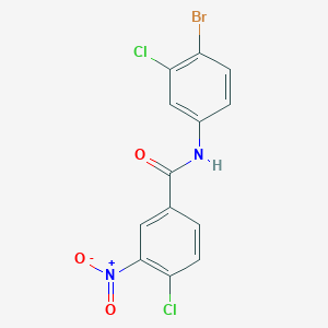 N-(4-bromo-3-chlorophenyl)-4-chloro-3-nitrobenzamide