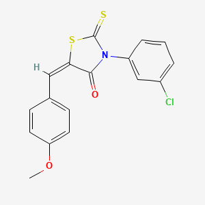 3-(3-chlorophenyl)-5-(4-methoxybenzylidene)-2-thioxo-1,3-thiazolidin-4-one