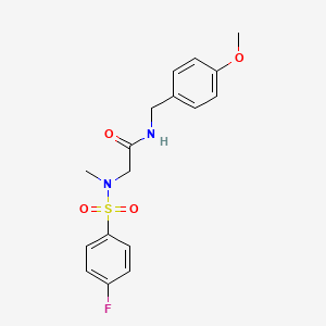 N~2~-[(4-fluorophenyl)sulfonyl]-N~1~-(4-methoxybenzyl)-N~2~-methylglycinamide