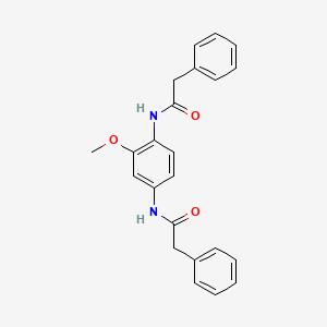 molecular formula C23H22N2O3 B3616140 N,N'-(2-methoxy-1,4-phenylene)bis(2-phenylacetamide) 