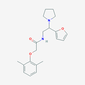 molecular formula C20H26N2O3 B361615 2-(2,6-dimethylphenoxy)-N-[2-(furan-2-yl)-2-(pyrrolidin-1-yl)ethyl]acetamide CAS No. 919743-35-4