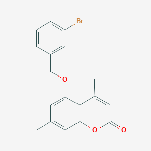 5-[(3-bromobenzyl)oxy]-4,7-dimethyl-2H-chromen-2-one