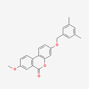 3-[(3,5-dimethylbenzyl)oxy]-8-methoxy-6H-benzo[c]chromen-6-one