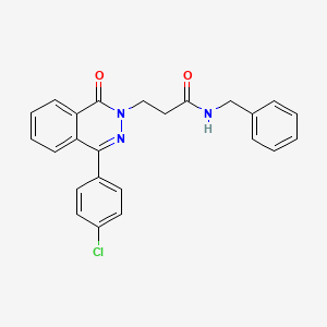 N-benzyl-3-[4-(4-chlorophenyl)-1-oxo-2(1H)-phthalazinyl]propanamide