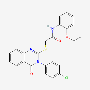 2-{[3-(4-chlorophenyl)-4-oxo-3,4-dihydro-2-quinazolinyl]thio}-N-(2-ethoxyphenyl)acetamide