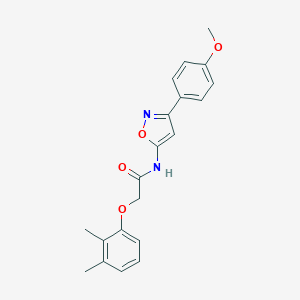 molecular formula C20H20N2O4 B361623 2-(2,3-dimethylphenoxy)-N-[3-(4-methoxyphenyl)-5-isoxazolyl]acetamide CAS No. 898497-92-2