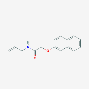 molecular formula C16H17NO2 B3616263 N-allyl-2-(2-naphthyloxy)propanamide 