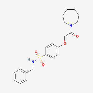 4-[2-(1-azepanyl)-2-oxoethoxy]-N-benzylbenzenesulfonamide