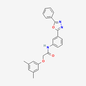 2-(3,5-dimethylphenoxy)-N-[3-(5-phenyl-1,3,4-oxadiazol-2-yl)phenyl]acetamide