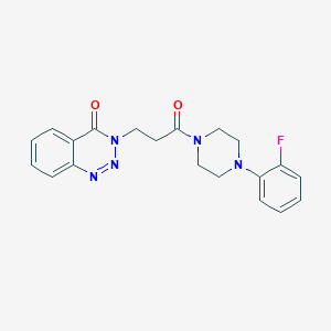 molecular formula C20H20FN5O2 B361630 3-{3-[4-(2-fluorophenyl)-1-piperazinyl]-3-oxopropyl}-1,2,3-benzotriazin-4(3H)-one CAS No. 919725-01-2