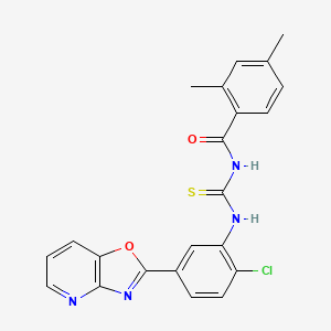 N-{[(2-chloro-5-[1,3]oxazolo[4,5-b]pyridin-2-ylphenyl)amino]carbonothioyl}-2,4-dimethylbenzamide