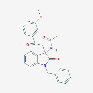 N-{1-benzyl-3-[2-(3-methoxyphenyl)-2-oxoethyl]-2-oxo-2,3-dihydro-1H-indol-3-yl}acetamide