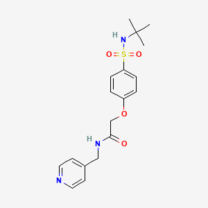 2-{4-[(tert-butylamino)sulfonyl]phenoxy}-N-(4-pyridinylmethyl)acetamide