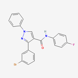 3-(3-bromophenyl)-N-(4-fluorophenyl)-1-phenyl-1H-pyrazole-4-carboxamide