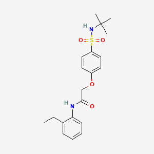 2-{4-[(tert-butylamino)sulfonyl]phenoxy}-N-(2-ethylphenyl)acetamide