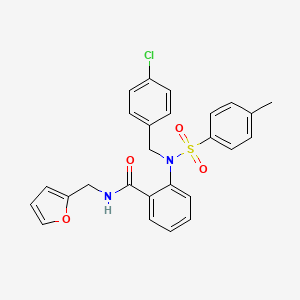 2-{(4-chlorobenzyl)[(4-methylphenyl)sulfonyl]amino}-N-(2-furylmethyl)benzamide