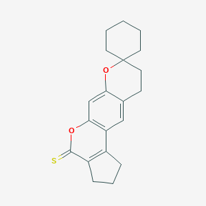 2',3',9',10'-tetrahydrospiro(cyclohexane-1,8'-cyclopenta[c]pyrano[3,2-g]chromene)-4'(1'H)-thione