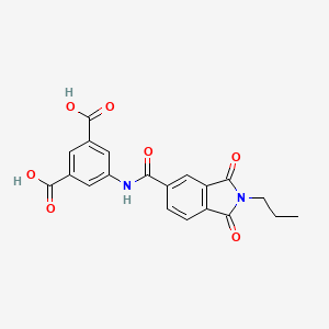 5-{[(1,3-dioxo-2-propyl-2,3-dihydro-1H-isoindol-5-yl)carbonyl]amino}isophthalic acid