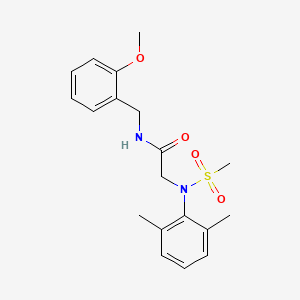 N~2~-(2,6-dimethylphenyl)-N~1~-(2-methoxybenzyl)-N~2~-(methylsulfonyl)glycinamide