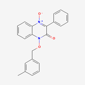 1-[(3-methylbenzyl)oxy]-3-phenyl-2(1H)-quinoxalinone 4-oxide