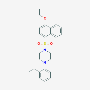 1-[(4-Ethoxynaphthyl)sulfonyl]-4-(2-ethylphenyl)piperazine