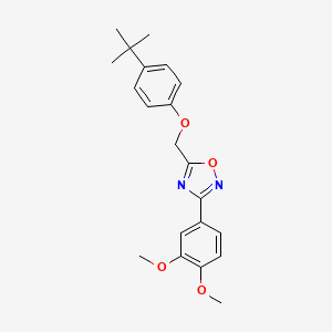 5-[(4-tert-butylphenoxy)methyl]-3-(3,4-dimethoxyphenyl)-1,2,4-oxadiazole